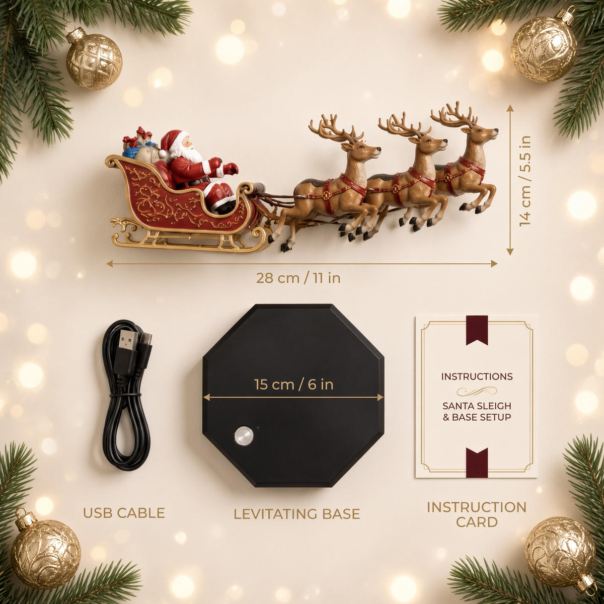 Sleigh Magic™ Santa's Flying sleigh